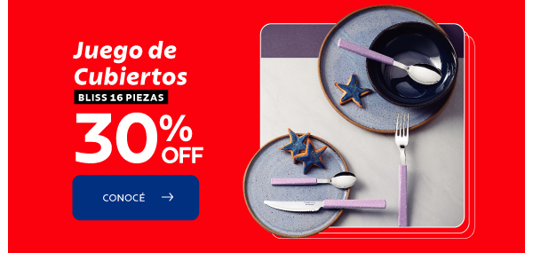 Juego de cubiertos 30% OFF